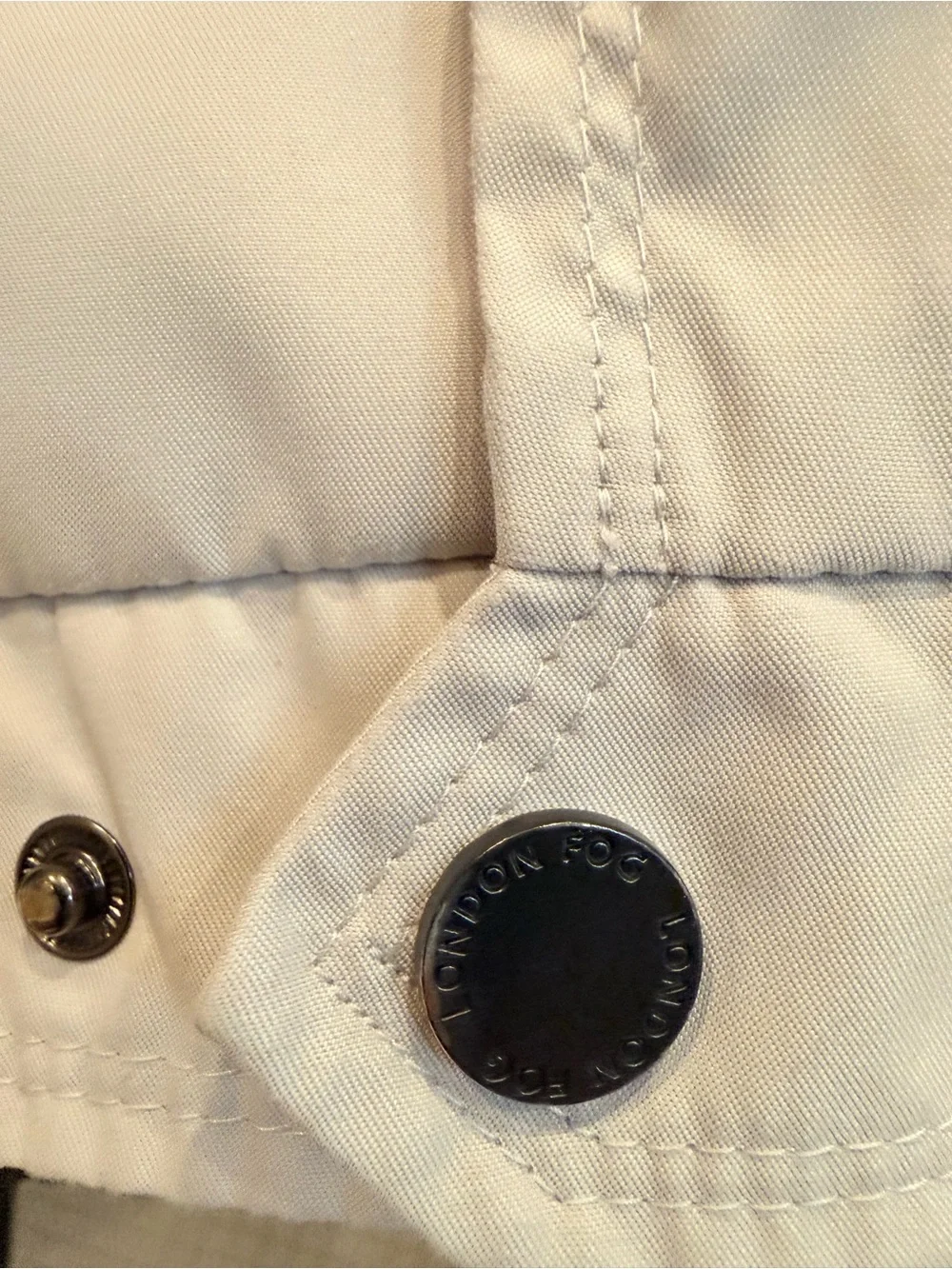 London Fog Men’s Cream Lightweight Blouson Harrington Jacket Size L